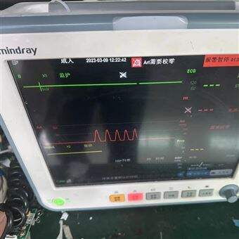 PHILIPS上门维修飞利浦心电监护仪开机显示器显示蓝屏维修