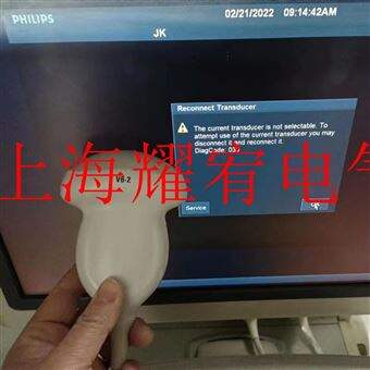 PHILIPS探头维修飞利浦高频探头上机图像模糊看不清楚维修