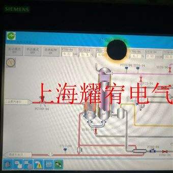 SIEMENS现场维修西门子控制屏中间出现黑洞黑点黑斑故障维修